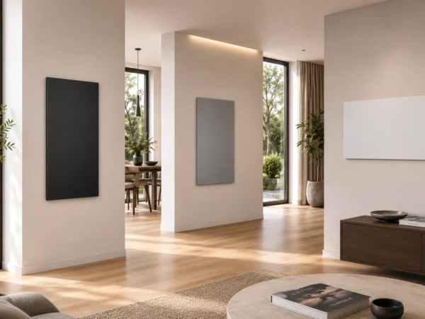 Metal designer radiant panels